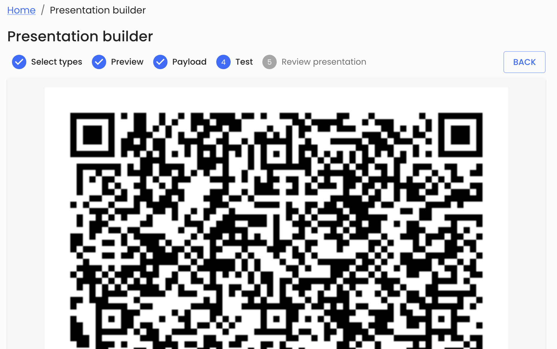 Presentation QR Code